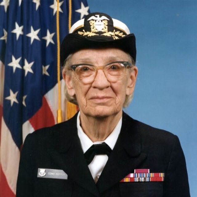 powalker_BA's tweet photo. Rear Adm. Grace Murray Hopper joined the Women Accepted for Volunteer Emergency Service (WAVES) in 1943. She was recalled to active duty multiple times after she reached the mandatory retirement age in 1966, she retired as a Rear Admiral at age 79.
#womenshistorymonth #usnr https://t.co/6VhaW4VEdX