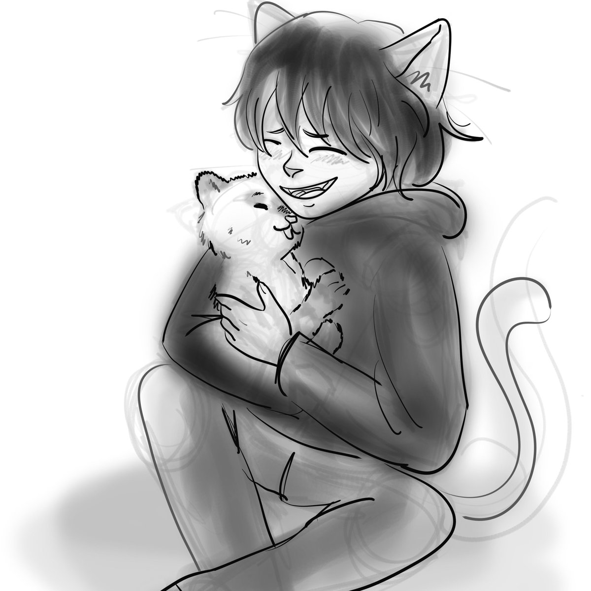 William and Bear. Bestest friends