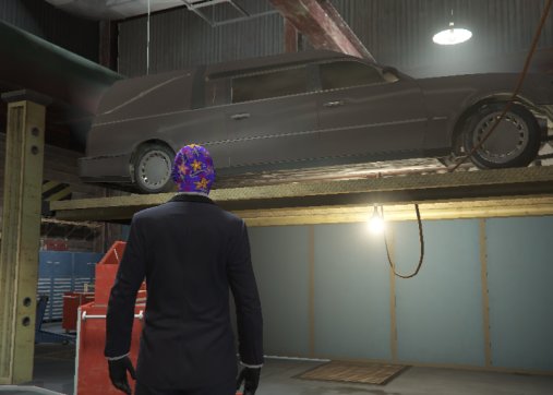 Professor Dr ビデオゲドンの近くのロスカスに侵入して遊んでいたら 霊柩車が修理中でした たまにこうしたささやかな発見があるのがgtaの楽しい所ですね Gta5 Gtaonline Gtav