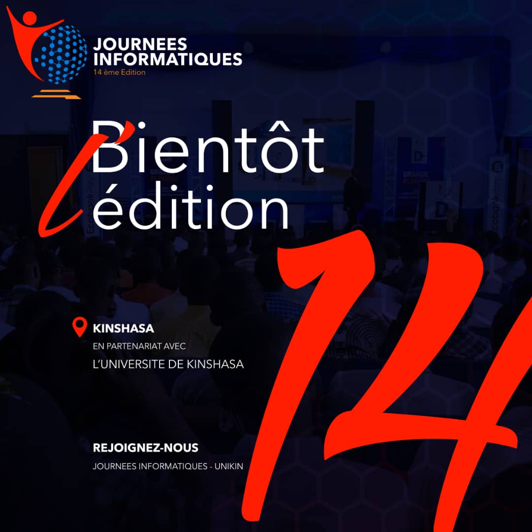 jinfoCD's tweet photo. Les journées Informatiques est de retour pour sa 14 ème Édition.

journeesinformatiques@gmail.com
☎️ +243819627475
https://t.co/eHhRlpRYPC

#Informatique #Mathématiques #JI14 #Congolais https://t.co/wvUhMymlm2