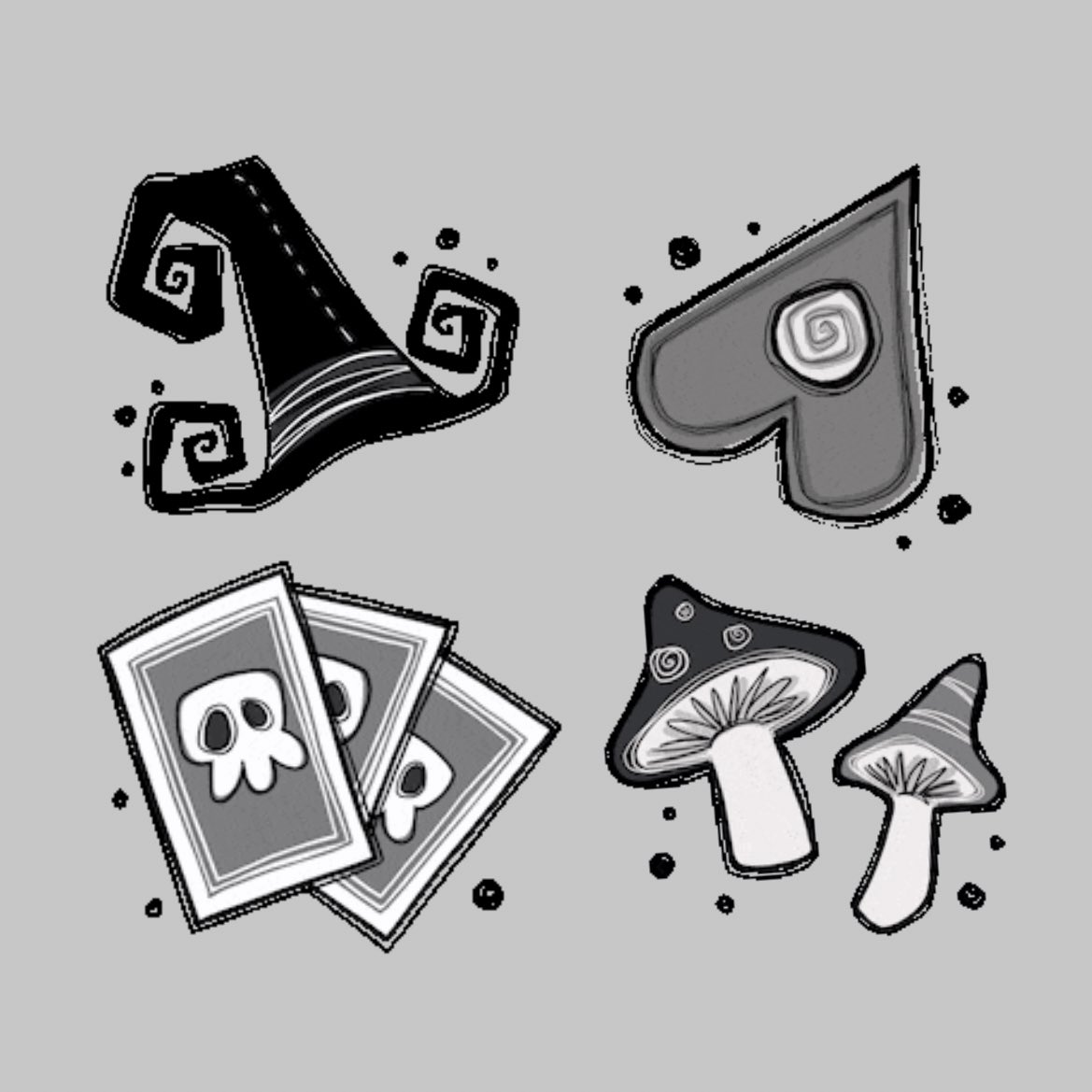 I added four new animated stickers to my <a href="/GIPHY/">GIPHY</a> artist account! 👻 giphy.com/meljenart