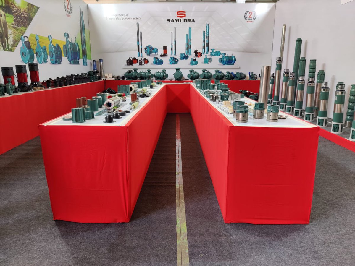 SamudraPumps's tweet photo. Samudra Products & Spares!
Samudra's range of Agri and Domestic products & spares were showcased at the main factory for the dealers to walk-through and experience first hand.
#SubmersiblePumps #BorewellPumps #OpenwellPumps #PumpsInIndia #DomesticPumps #AgriculturePumps https://t.co/OwXZi6tZjM