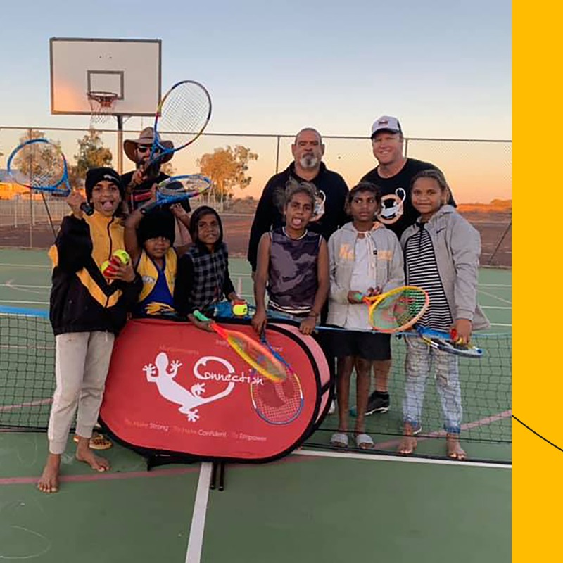 TennisAustralia's tweet photo. “If there’s a road to a town or a cattle station, or a remote Aboriginal community, then I'm going there."

Based in Geraldton, WA, regional tennis coach Jarron Kretschmann averages 4,000 kilometres a week to bring tennis into remote communities 👇

#PlayTennis