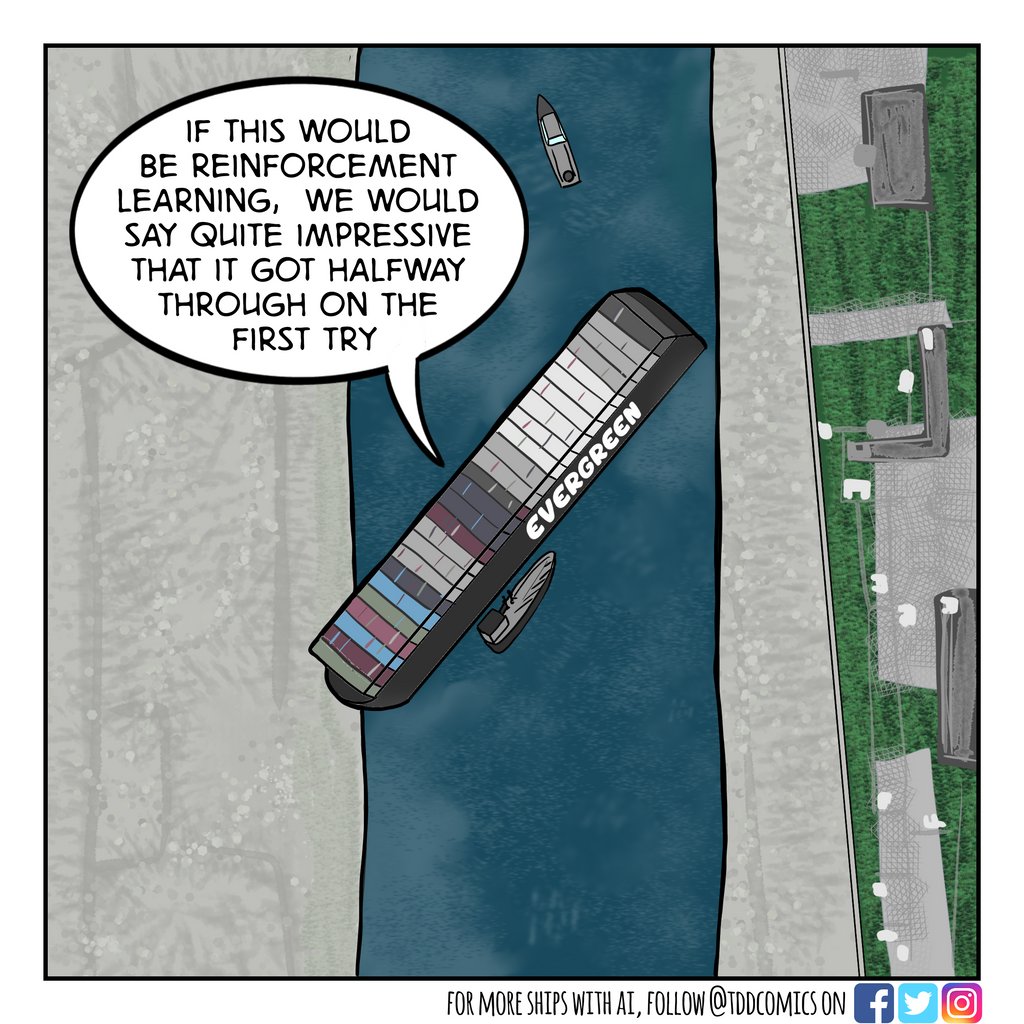 tddcomics's tweet photo. Could it be that the Suez Canal blockage was just a big science experiment

#ship #suezcanal #investment #ai #datascience #machinelearning #neuralnetworks #deeplearning #openai #datasciencememes #phdstudent #datasciencecomic #thedatadepartment #dataengineering  #mathmemes https://t.co/t35RORUoWr