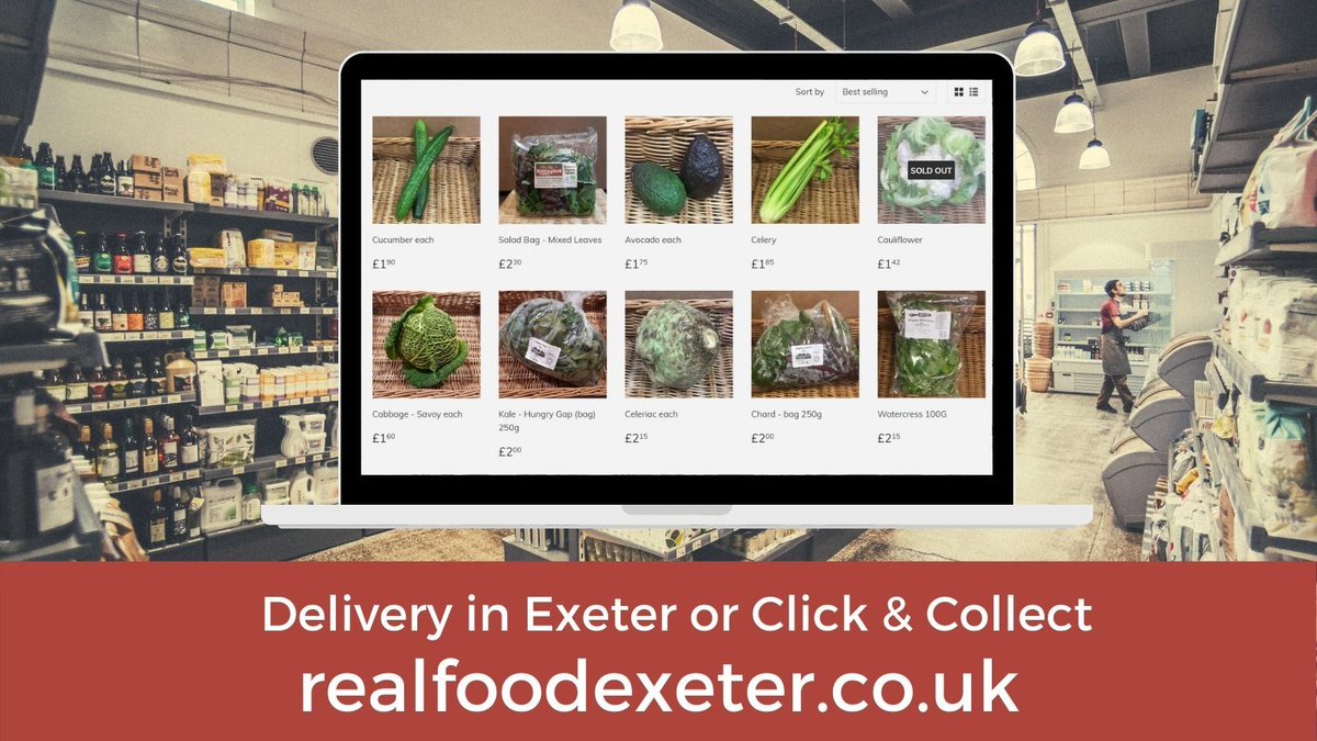 Order by 3pm tomorrow for Friday delivery! 🚴 

👉buff.ly/39cSwn5

#Exeter #Devon #CarbonFree #Organic #SustainableExeter #FoodDelivery