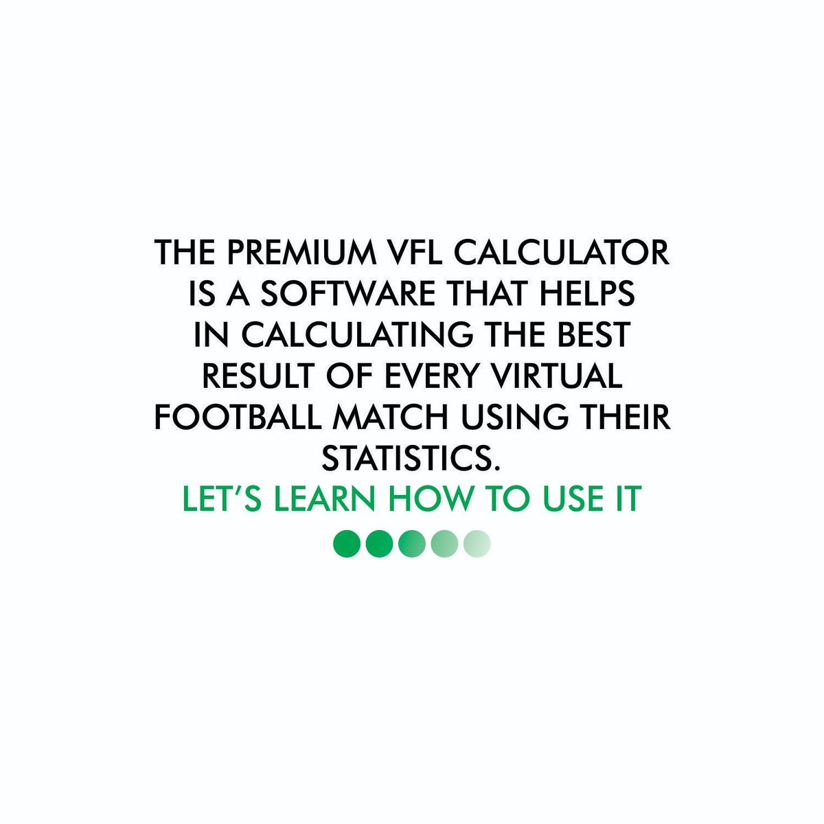 Realnapspropage's tweet photo. Realnaps Premium VFL calculator helps you to analyze each match on virtual football and give you the best result.
For tips and updates, follow our official page.
@realnaps1
visit: https://t.co/NT1VzSOzRH
⚽And sign-up for free
#realnaps https://t.co/TJKV1T4Vml