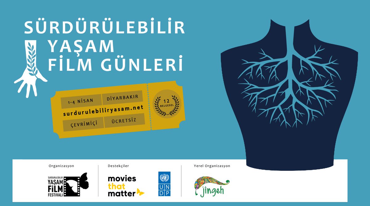 #SYFF seçkisinden 12 belgeselin yer alacağı Sürdürülebilir Yaşam Film Günleri (SYFG) Diyarbakır, Jîngeh Kolektifi organizasyonu ile 1-4 Nisan tarihlerinde çevrimiçi olarak Surdurulebiliryasam.net adresinde gerçekleşecek. #sürdürülebiliryaşam #İnsanHakları