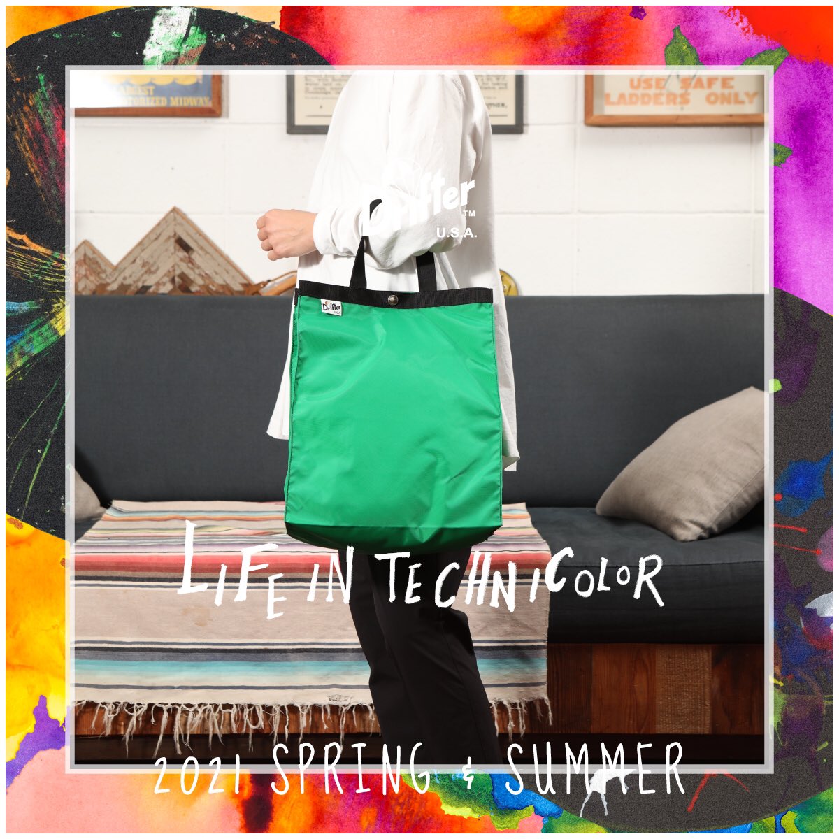 DrifterUSA1977's tweet photo. Kelly &amp; mandarin #drifterbag #nylonbags #usa #america #bag #springandsummer #green #newproduct #baycrews #journalstandard #freaksstore #deuxiemeclasse #orange #ドリフターバッグ #アメリカ #ナイロンバッグ #グリーン #緑 #オレンジ #ジャーナルスタンダード https://t.co/msuG82VbtH