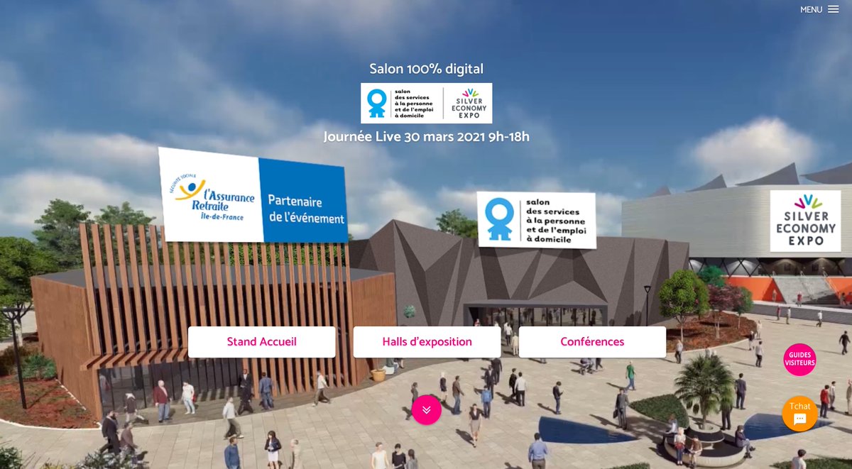 SilverXpo's tweet photo. Le salon digital des #SAP et de la #SilverEconomie, c'est parti ! Jusqu'à 18h, le salon accueillera 7 webconférences et 4 halls d’exposition (avec 130 stands virtuels) !
Inscrivez-vous 👉 https://t.co/wpXWMFL1Pl
Connectez-vous 👉 https://t.co/cWc3sTvr7l
#SalonSAP #SilverExpo https://t.co/NS417Nh2i3