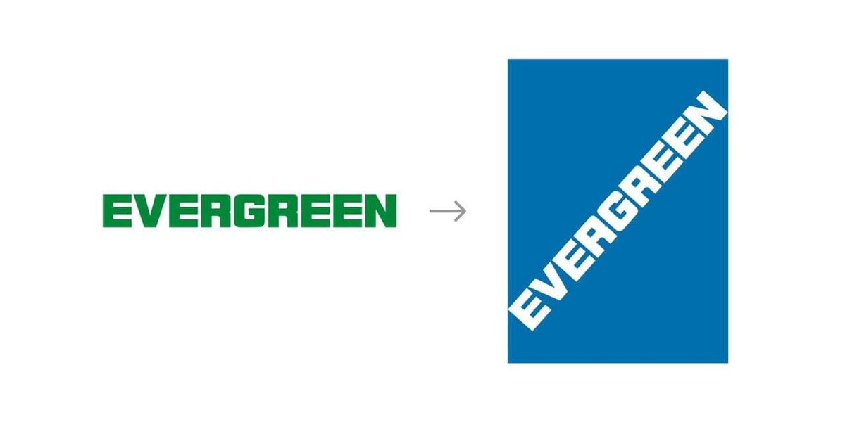 Une idée de rebranding pour la société Evergreen #Suez