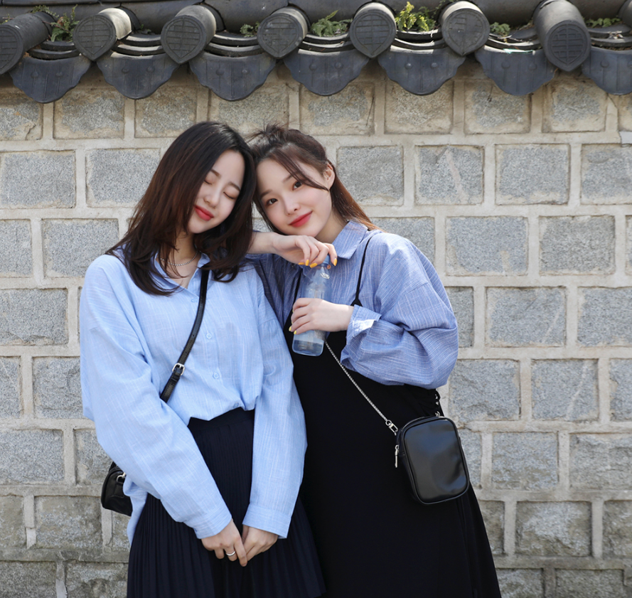 66girls Japan 爽やか小柄ストライプビッグシャツ T Co Vadgpzbata プチプラ 大人カジュアル コーディネート 韓国ファッション 大人可愛い Ootd 大人カジュアル ゆるコーデ キレイ目カジュアル シャツ オトナ女子 春コーデ