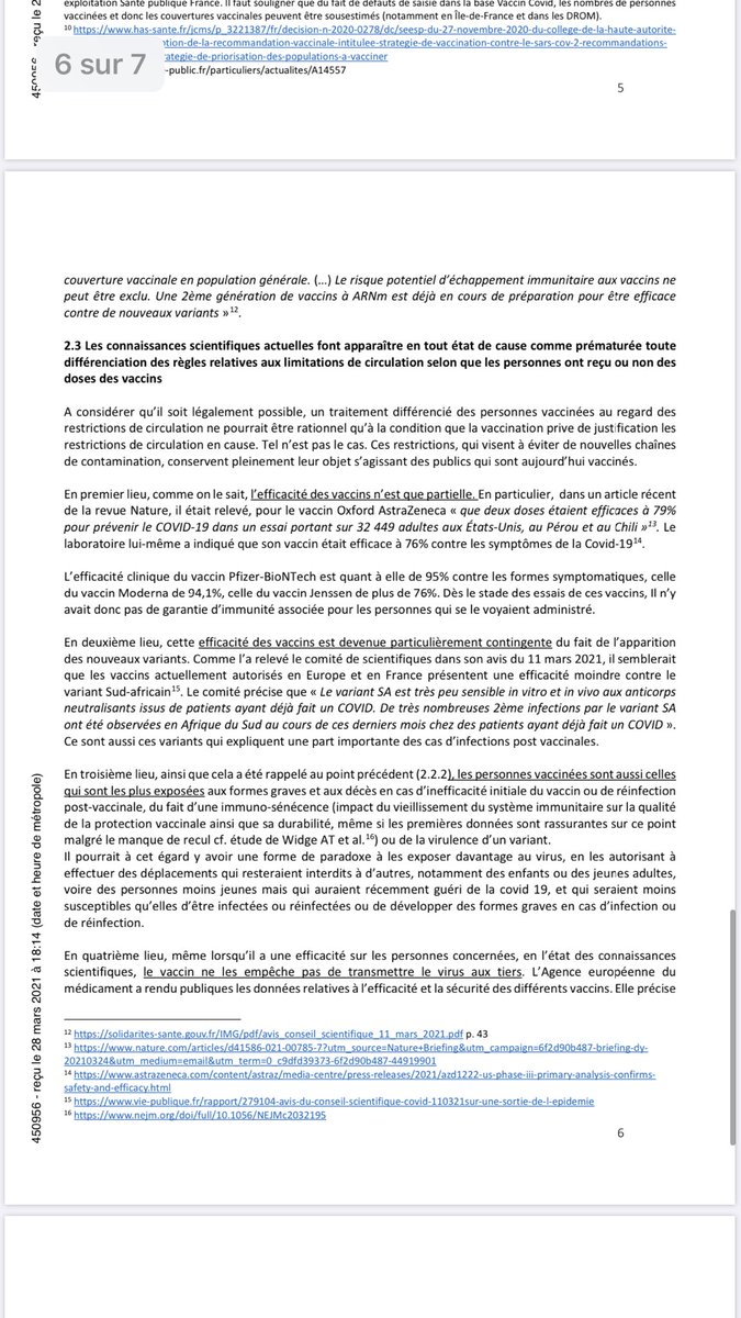 grandartdevivr's tweet photo. ´Efficacité partielle des vaccins devenue contingente du fait de l’apparition des variants".
"le vaccin n'empêche pas de transmettre le virus aux tiers. L’impact de la vaccination sur la propagation du virus n’est pas encore connu" @PascalPraud https://t.co/7wMkGUefSk