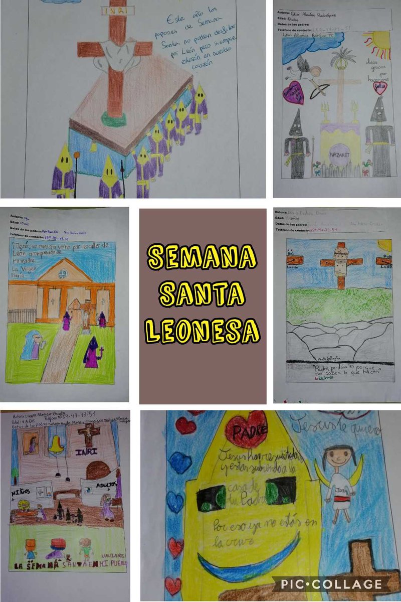 Yunjfia's tweet photo. Los alumnos de Religión Católica hemos participado en el concurso de dibujos COFRADES, trabajando mediante el arte los acontecimientos de la Semana Santa.
#ClaseDeReligionCreativaNosDivertimosAprendiendo https://t.co/Qor2qHckMy