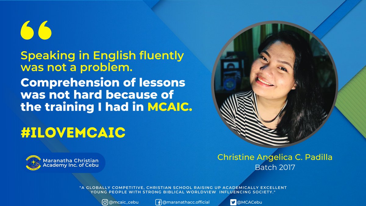 MCACebu's tweet photo. There is only one rule for being a good talker – learn to listen. Here in MCA, we train our students be the listeners as much as we train them to be good speakers.
#iLoveMCAIC ❤

#education #learning #onlineclasses #blendedlearning #christianacademyph #happylearning #reading https://t.co/6mDOsHFKoa