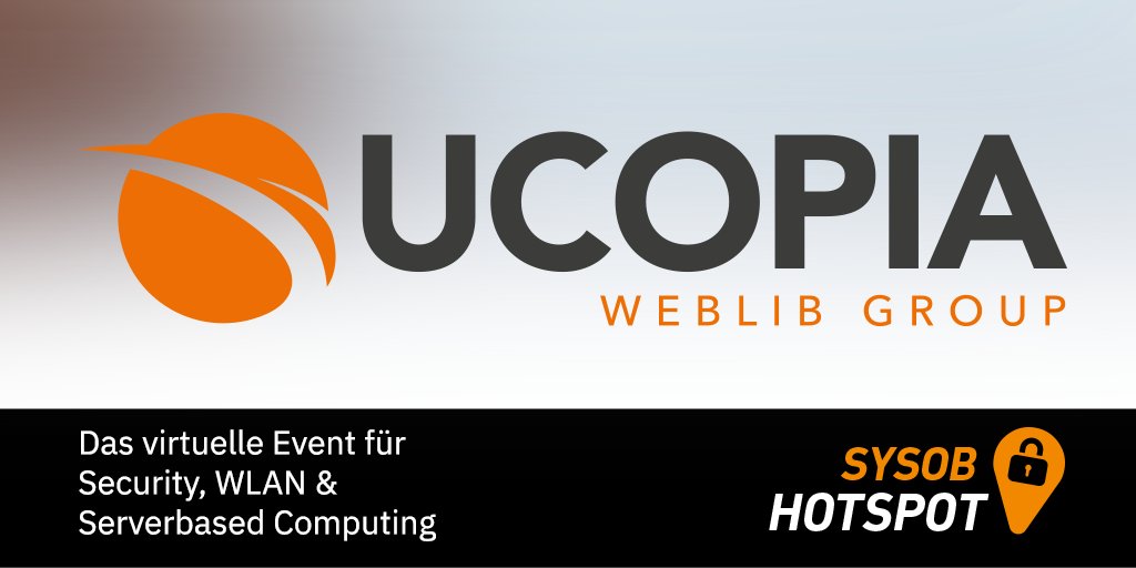 sysob's tweet photo. Wer den sysob HOTSPOT verpasst hatte, kann sich die Mitschnitte hier anschauen:
https://t.co/Kk8jES1J4O
@UcopiaDE
https://t.co/4dMbau0mDG
(oder auf unserem youtube Kanal ;-) )
#sysobhotspot #sysob #ucopia #weblib #guestaccess https://t.co/F9teUkTtIw