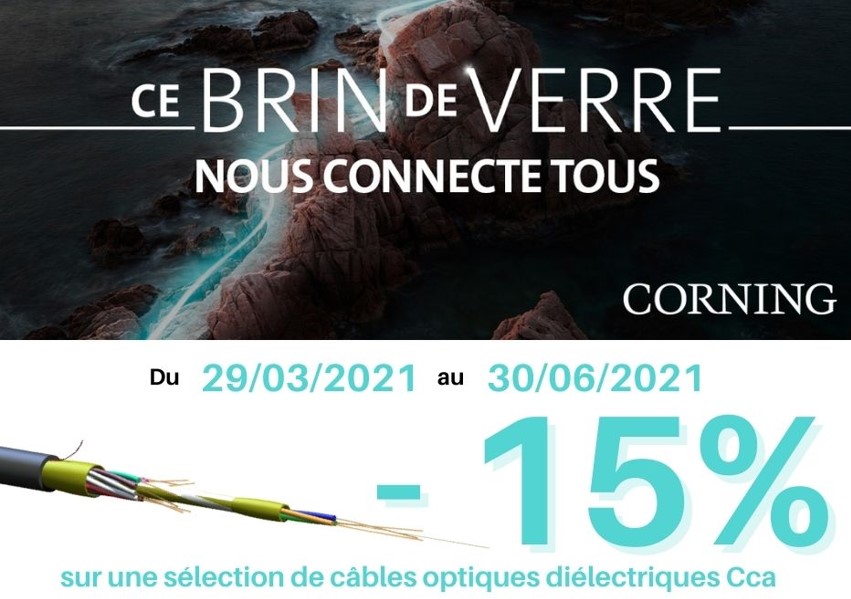 CONECTIS_Fr's tweet photo. 👍 Jusqu'au 30 juin 2021, 9 câbles diélectriques Cca de notre partenaire #Corning sont à - 15%* 🙃*Pour en savoir plus sur l'offre et les conditions, c'est par ici 👉https://t.co/5p1hAHcxAs #rexel #câble #installateurs #electriciens #fibreoptique  #bâtiment    #courantsfaibles https://t.co/74GRp9SMLp