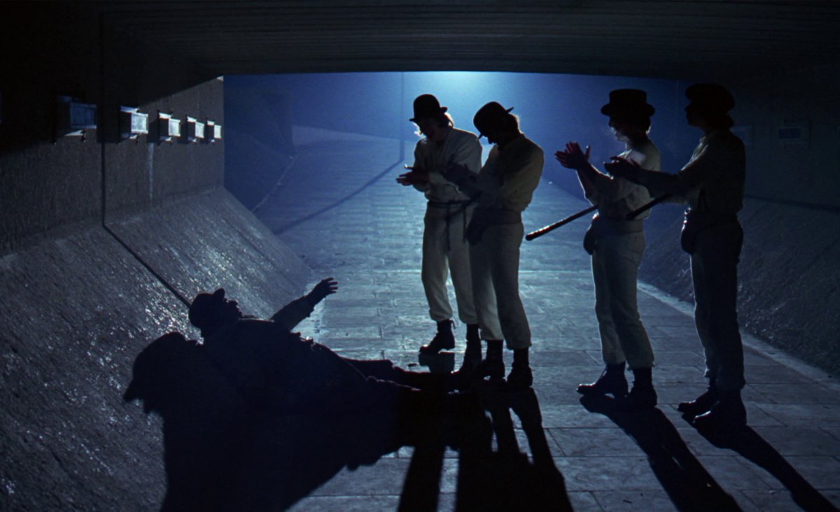 crombiemedia's tweet photo. "A Clockwork Orange", Stanley Kubrick, 1971 🍊 https://t.co/gxMfi5MaUD