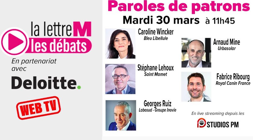 lalettremnews's tweet photo. Paroles de Patrons
#DEBAT #Lettrem
Retrouvez-nous tout à l’heure à 11h45 sur notre page #YouTube
avec nos partenaires #deloitte #StudioPM
⏯ https://t.co/qB5xrv2CN2
#management #rh #social #télétravail #investissement
#innovations #Economie
#TPE #PME #decideurs https://t.co/U7O5JIPwuw