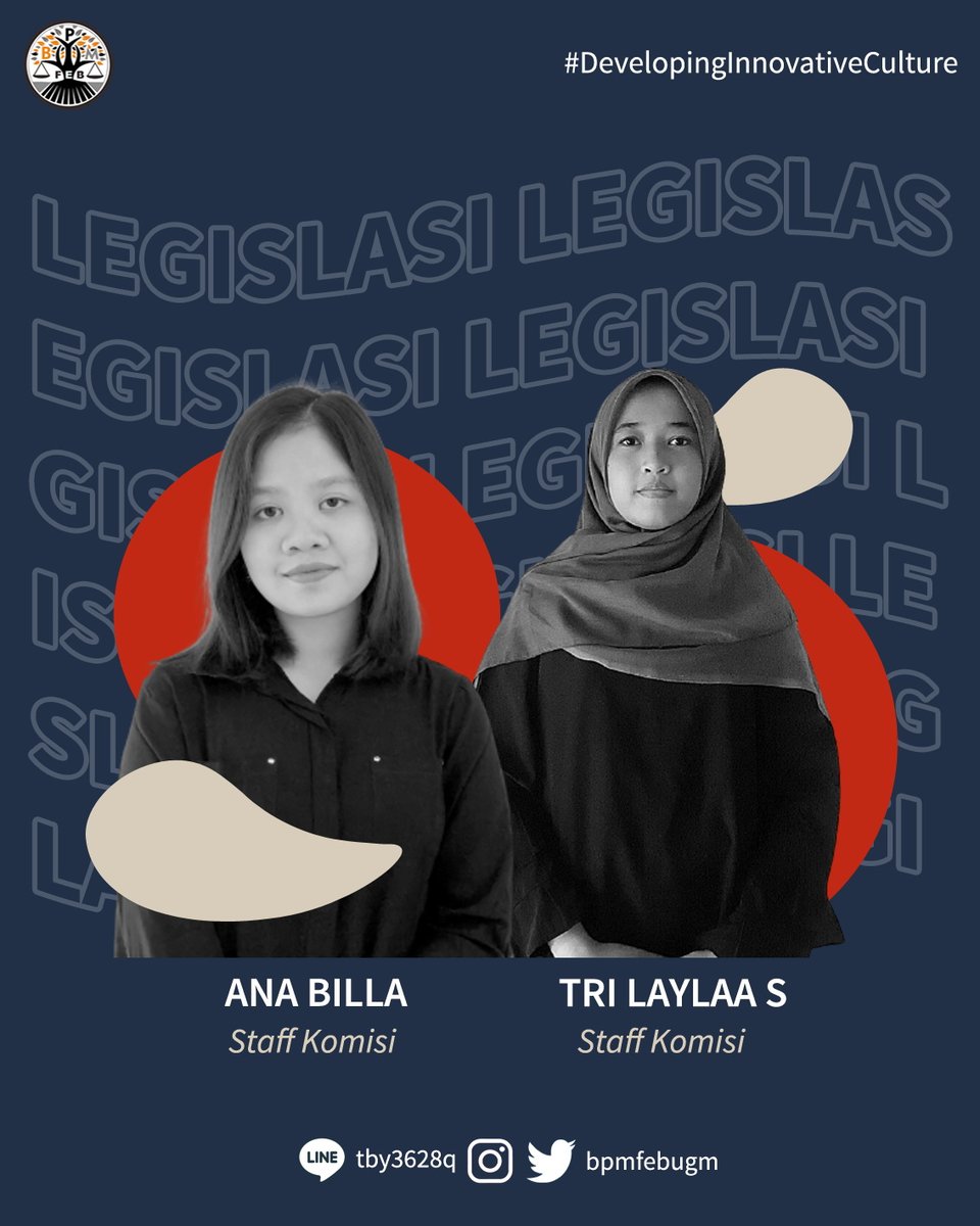 bpmfebugm's tweet photo. [GETTING TO KNOW: OUR STAFF 2021]

Halo, Keluarga FEB UGM👋🏼
Ingin tahu siapa sajakah staff dari Komisi Legislasi? Yuk, geser slide-nya👉🏼👉🏼

BPM FEB UGM 2021
#DevelopingInnovativeCulture
#VivaLegislativa https://t.co/RCJi9jvHzL