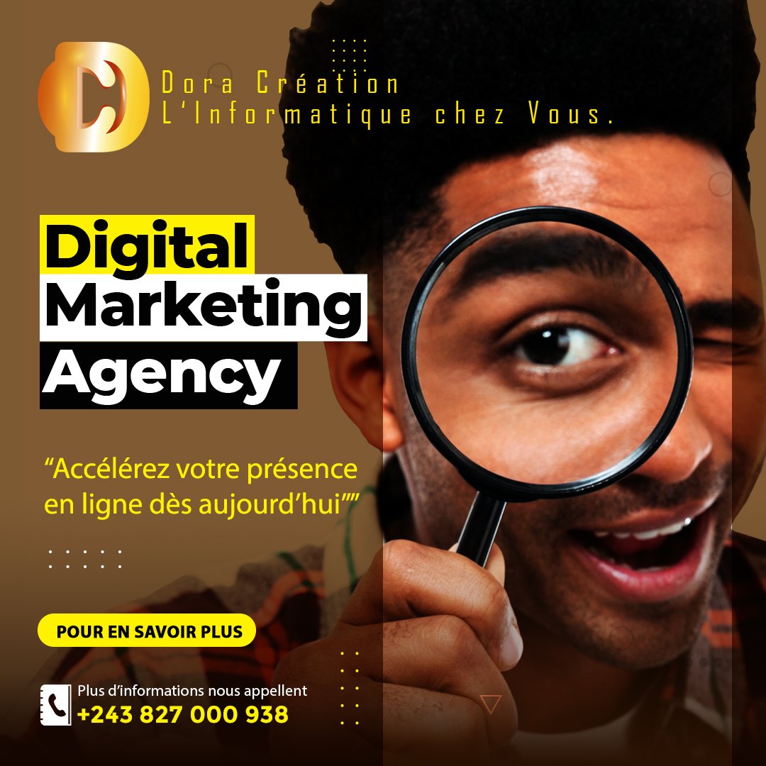 DoraCreation's tweet photo. Accélérez votre présence en ligne dès maintenant!
https://t.co/mbWVPqzzB1
#DoraCréation #DigitalMarketing #emailing #smsbulk #logiciel_gestion #Hébergement_web #Solution_informatique
Call us now +243 827 000 938 https://t.co/33JPwmBF0R