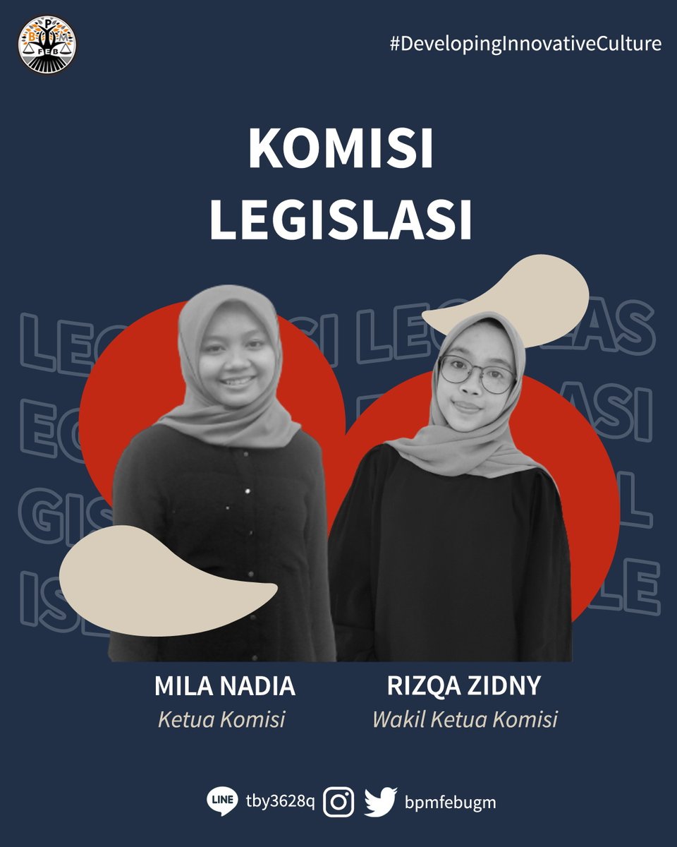 bpmfebugm's tweet photo. [GETTING TO KNOW: OUR STAFF 2021]

Halo, Keluarga FEB UGM👋🏼
Ingin tahu siapa sajakah staff dari Komisi Legislasi? Yuk, geser slide-nya👉🏼👉🏼

BPM FEB UGM 2021
#DevelopingInnovativeCulture
#VivaLegislativa https://t.co/RCJi9jvHzL