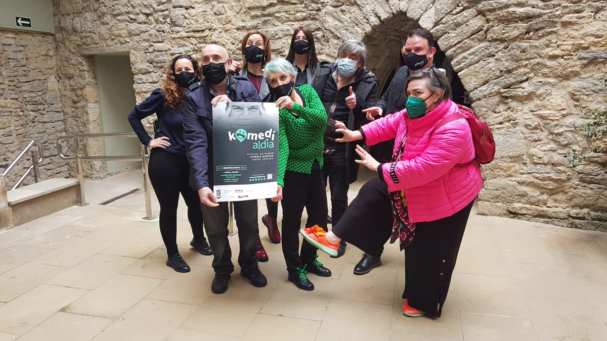 GrupoXabide's tweet photo. Presentación de la primera edición de @komedialdia Festival de Humor de #VitoriaGasteiz que se celebrará entre el 25 y el 30 de mayo. En #GrupoXabide apostamos, una vez más, por los eventos culturales que nacen en nuestra ciudad

#komedialdia #humorvitoriagasteiz #festivaldehumor https://t.co/oDDGOPNvpz