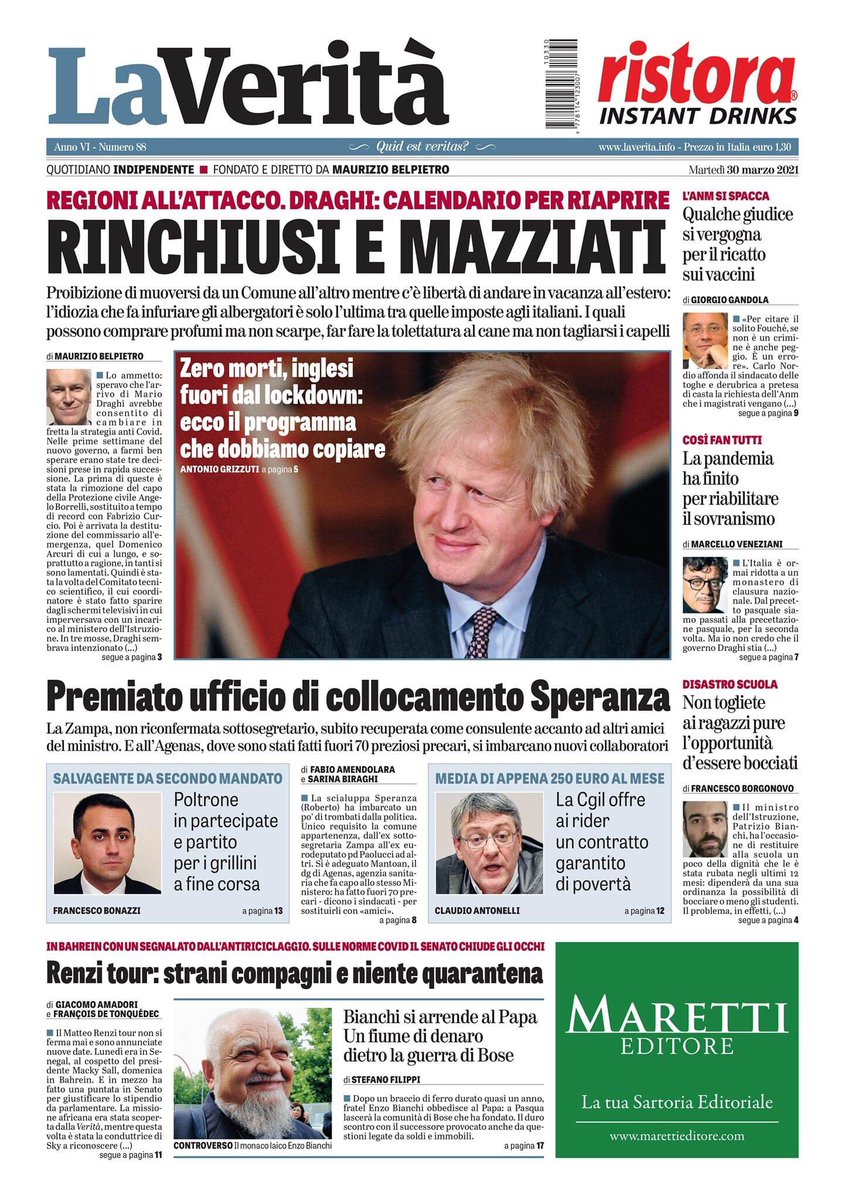 mgdj56's tweet photo. Invece di difendere la nostra economia il nostro turismo, favoriamo quello degli altri.
Ma possibile non si riesca a gestire una condizione giusta nemmeno per sbaglio?😡😡😡
Poco da dire,paghiamo l’incompetenza.Questo governo è la #BruttaCopia del #GovernoConte,solita #SXincapace https://t.co/GjgEvuTyB7