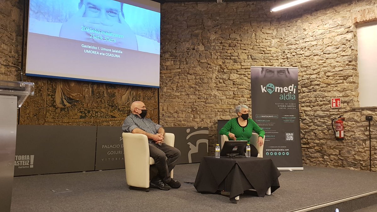 Presentación de la primera edición de <a href="/komedialdia/">Komedialdia</a> Festival de Humor de #VitoriaGasteiz que se celebrará entre el 25 y el 30 de mayo. En #GrupoXabide apostamos, una vez más, por los eventos culturales que nacen en nuestra ciudad

#komedialdia #humorvitoriagasteiz #festivaldehumor