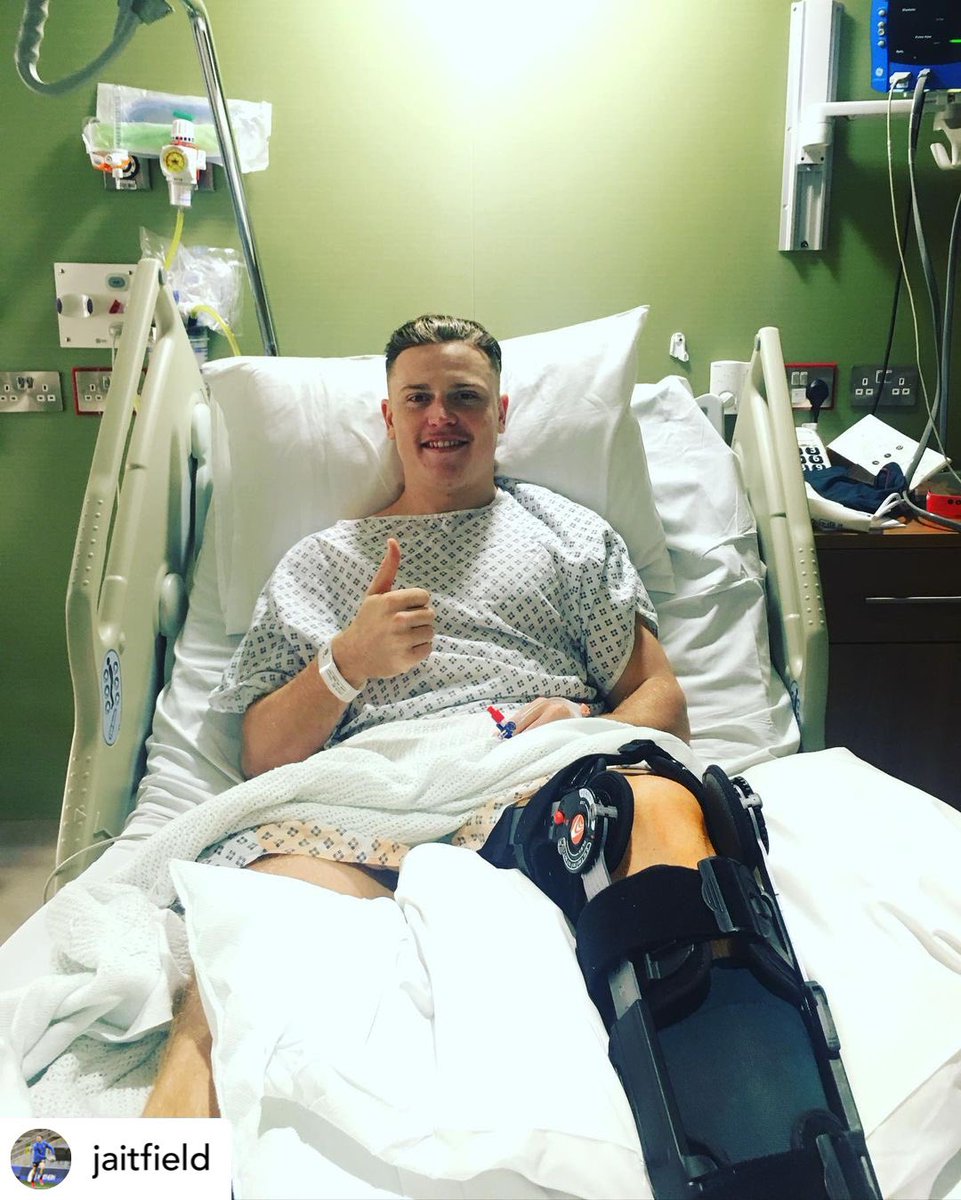#Repost • <a href="/JaiTField/">Jai Field</a> on Instagram 

Surgery done and all went to plan ✔️ Thank you to everyone for all messages and support appreciate the love 🙌🏻 see you guys in 5 months. I’ll be back 👊🏻

We’re all behind you, Jai! ❤️

#NeverGonnaStop 🍒⚪️ #WWRL