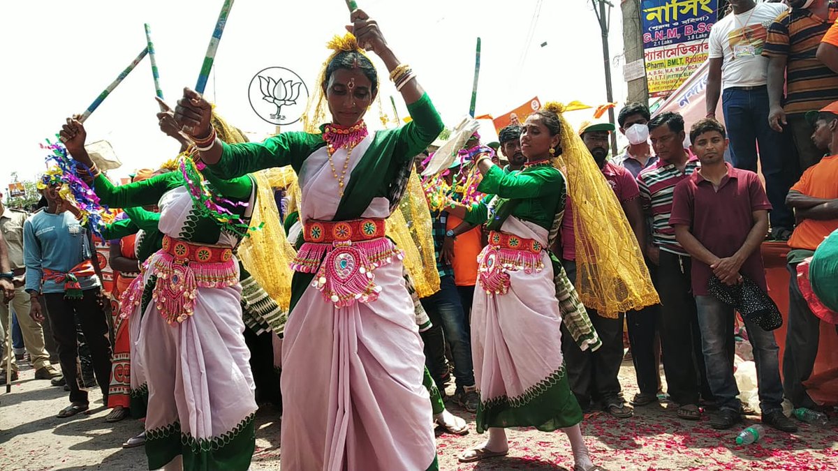 BJP4Bengal's tweet photo. নন্দীগ্রামে কেন্দ্রীয় স্বরাষ্ট্রমন্ত্রী শ্রী @AmitShah জীর জনসভা জনসমুদ্রে পরিণত। #BanglayEbarAsolPoriborton https://t.co/zA1oMKnk4l