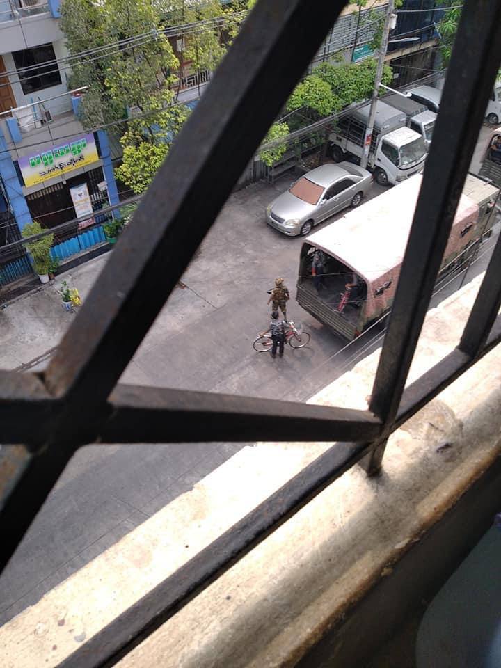 HunnieTreasure's tweet photo. In Kyouk Myaung, Tamwe, bicycles parked on roadside were robbed by military terrorists. More terrorist forces are deployed around Kyouk Myaung this morning.

ABOMINABLE CRUELTY
#WhatsHappeningInMyanmar  
#Mar30Coup https://t.co/MKIDp7O5FE