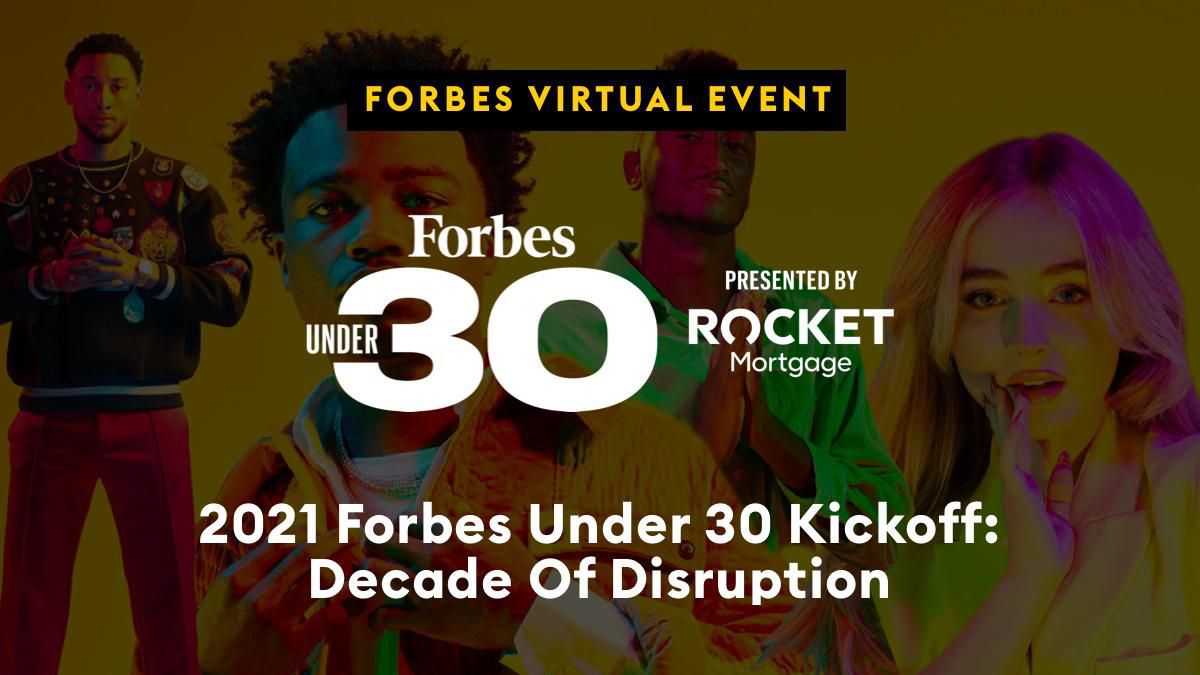 rikwalters's tweet photo. The 2021 Forbes Under 30 Summit Kickoff: Decade Of Disruption

#ForbesUnder30 #DecadeOfDisruption #startups # leaders #entrepreneurs https://t.co/VG1Pni37Tf https://t.co/WVDjQzq6mb