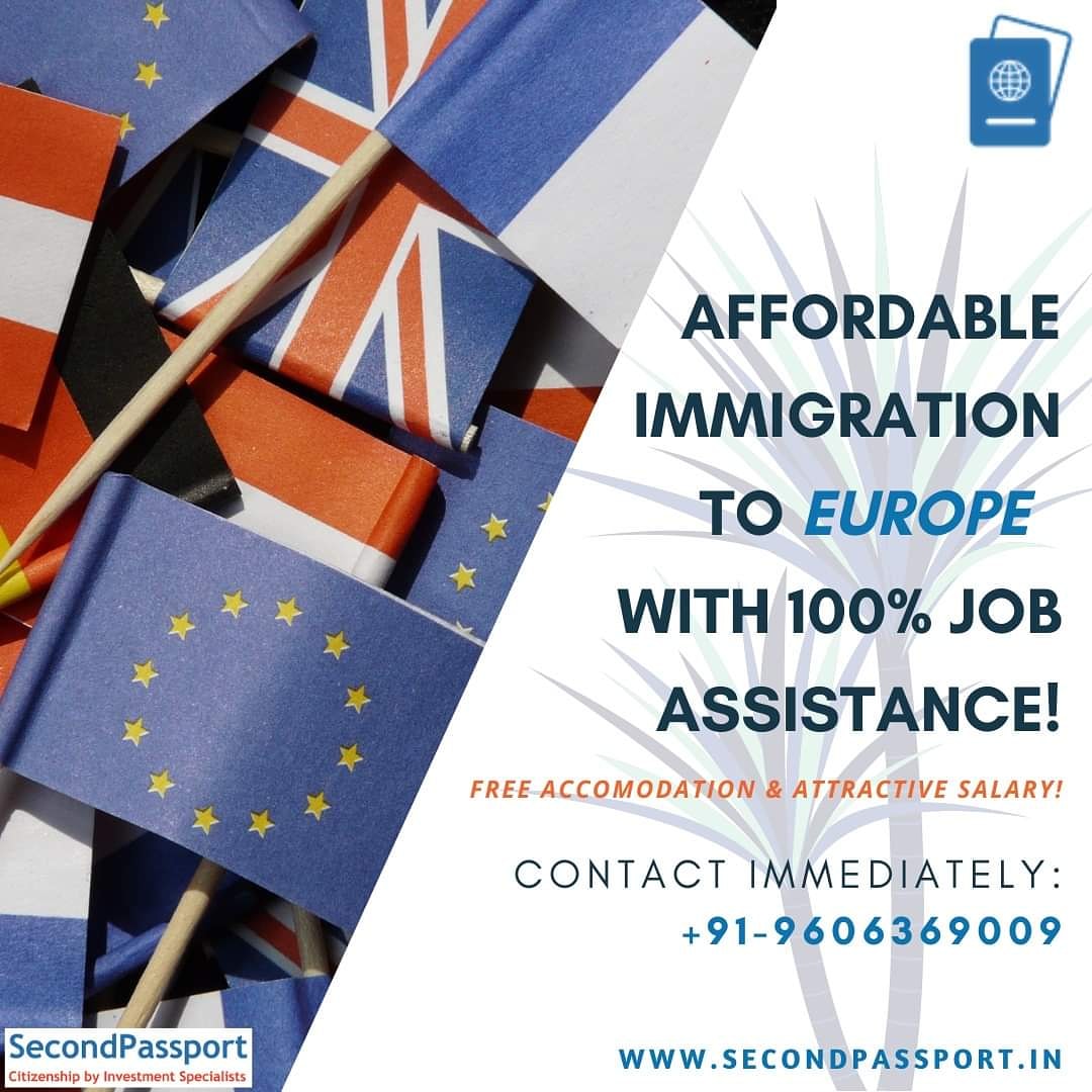 2ndpassportIn's tweet photo. Affordable #immigration to ✈ #Europe!

Hurry, Limited vacancies! Contact immediately +91-9606369009

#visa #workpermit #career #hiring #recruitment #immigrants #travel #immigrationreform #immigrationlawyer #migration #labour #ITdeveloper #citizenship  #poland #secondpassport https://t.co/7SgjDbfToC