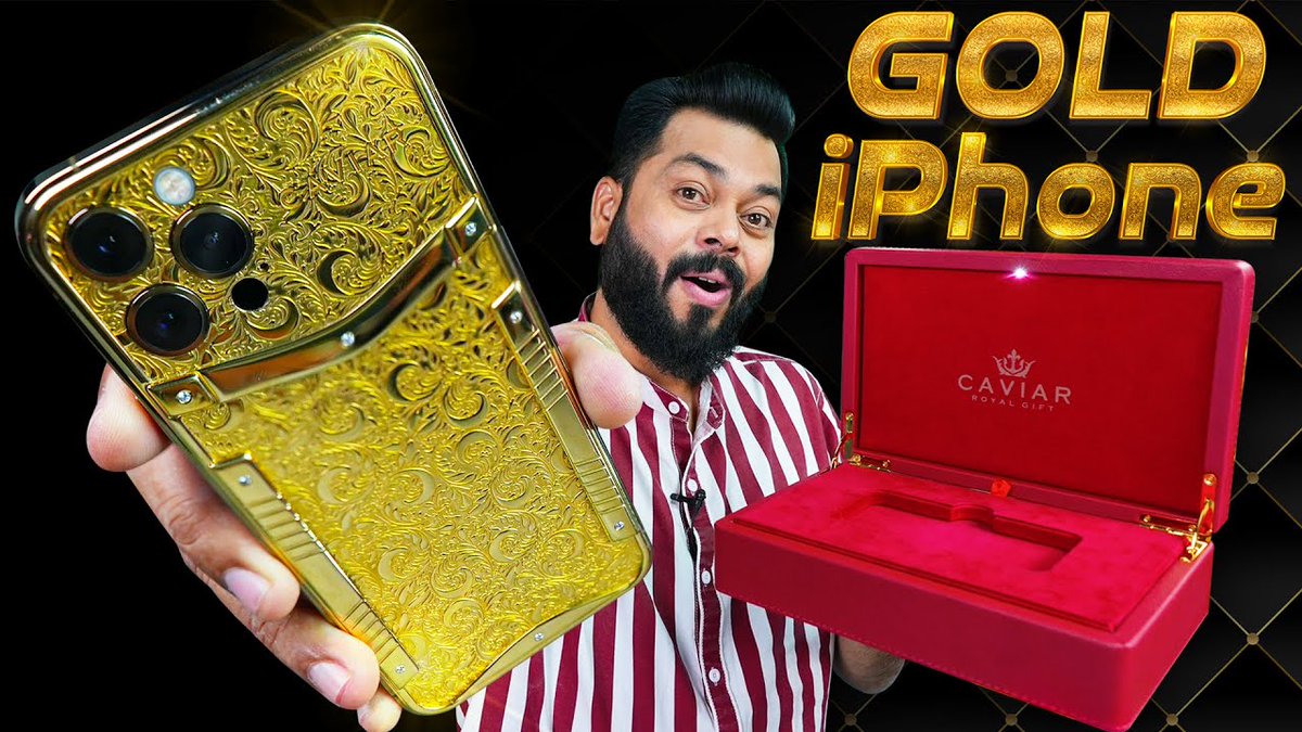 Unboxing The Rs. 30,00,000 Gold iPhone 12 Pro ⚡ This Is Crazy
youtu.be/NLksnuQReBQ 
#CaviariPhone #GoldiPhone