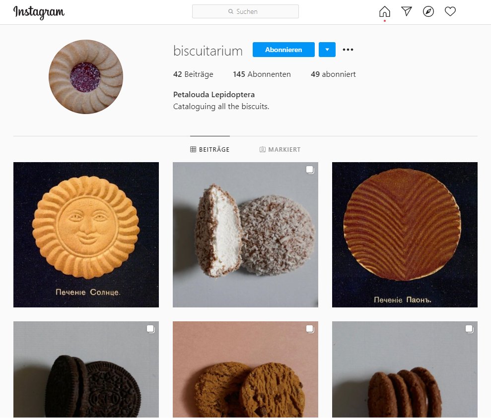 ZBZuerich's tweet photo. #DatenbankDienstag 🍪Der Insta-Account @biscuitarium hat sich zum Ziel gesetzt, "alle Kekse zu katalogisieren". Auch wenn im Moment erst 42 Sorten aufgelistet sind, Lust auf eine Kaffeepause weckt die Datenbank schon mal... #ZBTipp

https://t.co/rL1FTvLRla https://t.co/BvILLQKbHG