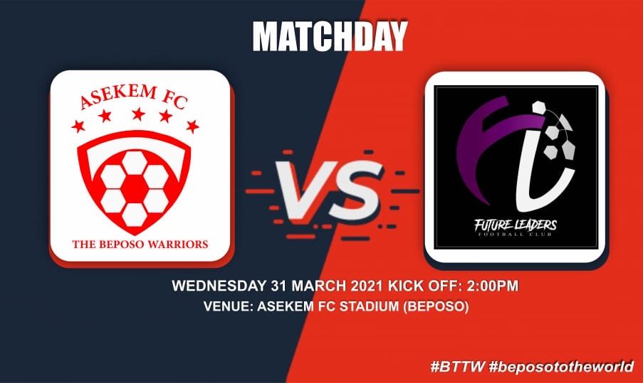 AsekemFC's tweet photo. Tomorrow we face Future Leaders FC at 2:00pm in Beposo. 

#asekem #bttw #beposototheworld #ghanapl #bringbackthelove https://t.co/IrB2EHFxvR