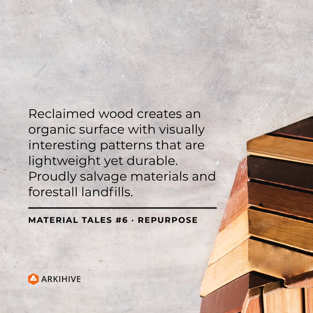 arkihiveconnect's tweet photo. If you are passionate about reusing materials and sustainable living, proudly salvage old grown wood.

It is a conservation starter, perhaps you are more passionate about stories and conversation!
Take up this challenge to repurpose a piece of wood! 
#sustainableliving #architect https://t.co/jBLcou18Ok