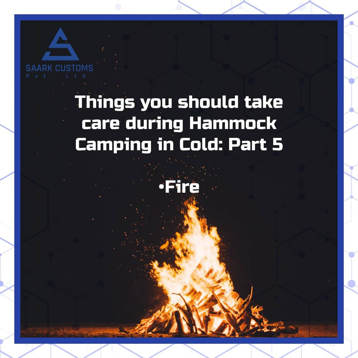 CustomsSaark's tweet photo. Part 5
Get to know the things one should carry during Hammock Camping 🏕️ 
Like👍🏻Comment🔁 Retweet if you got some new information 📖💡
SAARK Customs Pvt Ltd is working on a smart first aid kit for automatic Emergency alert mechanism.
This can be used during Hammock Camping too! https://t.co/AYyp70mhXN
