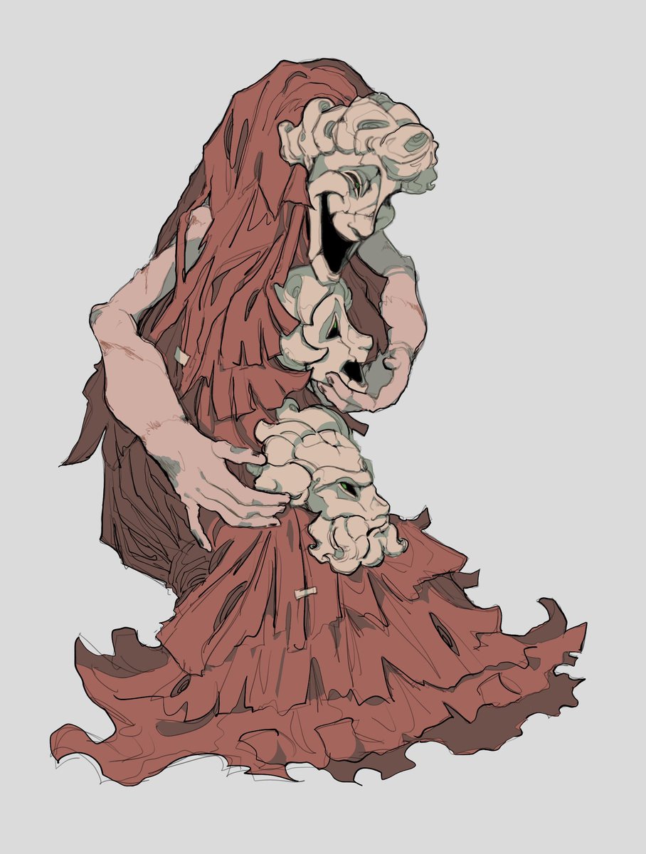 holding skull skull solo simple background holding grey background 1boy  illustration images