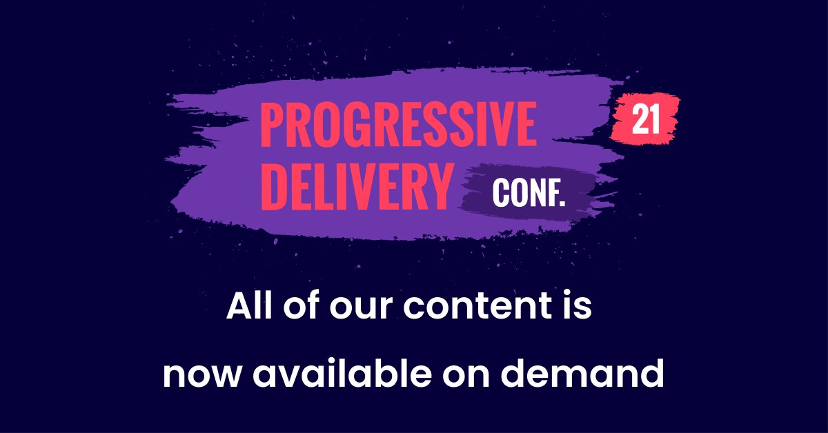 We've uploaded all 14 presentations from ProgressiveDelivery Conf.21 on our YouTube channel! 🎬 🎥

Rewatch your favorites or catch up on anything you missed! youtube.com/playlist?list=…