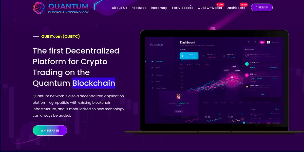 GolosSochi's tweet photo. The first Decentralized Platform for Crypto Trading on the Quantum Blockchain
https://t.co/wQATSzceoz
#qubtc #quantum #blockchain https://t.co/EB7yxA1kGG
