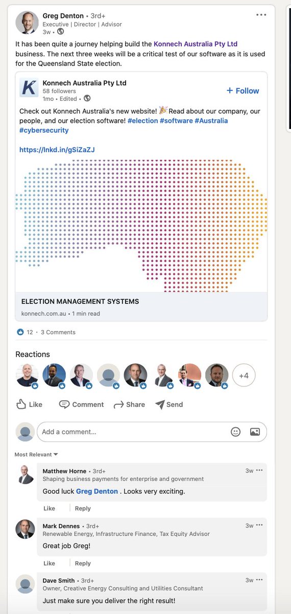 FeeRedfern's tweet photo. @aus_spirit Conflict of interest much? Our man on the ground in QLD for our ECQ overhaul +likes online voting +is actually in the energy ind that got the 1st new Ministry +$ +land - 💩just conjecture at this stage - was waitng on 🇺🇸fraud 2/2
https://t.co/ATp7ym1tE6 https://t.co/HOZbqHbMv8 https://t.co/1zDE2I59y0