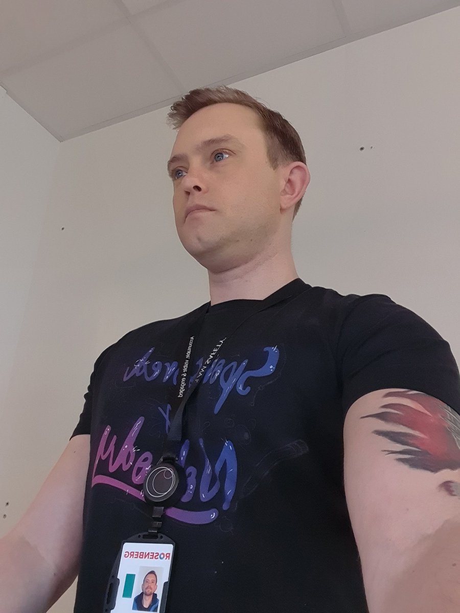 level10gamers's tweet photo. Morbidos is rocking @JonnyEthco tshirt at work! #supportYourfavCreators https://t.co/UjU4WPew6y