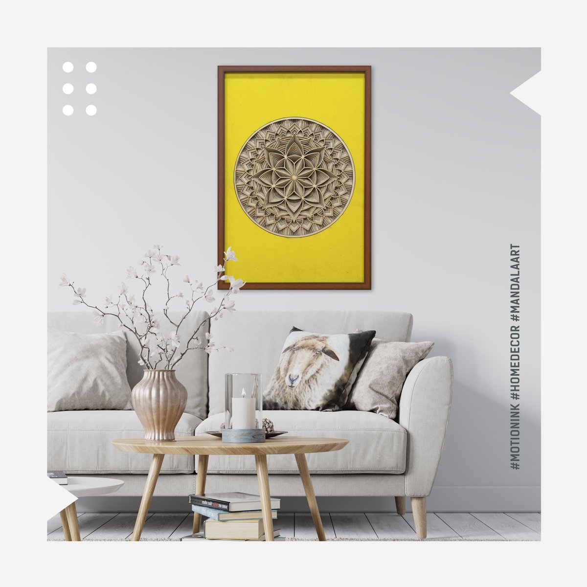 motioninkstore's tweet photo. The meaning of the word mandala in Sanskrit is circle. Mandala is a spiritual and ritual symbol in Hinduism and Buddhism, representing the universe. The circular designs symbolize the idea that life is never ending and everything is connected...

#mandalawallart #mandalaartonwall https://t.co/a1SDHSN1J7