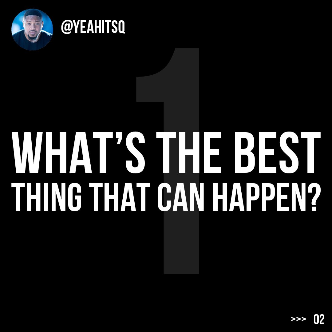 YeahItsQ1's tweet photo. Risk Management 

1. What's the best thing that can happen?
2. What's the worst thing that can happen?
3. What's the most likely thing can happen?

If you can live with the worst thing that can happen and the most likely gets you closer to your goals... Than go for it. #TakeARisk https://t.co/NNyAlhao6z