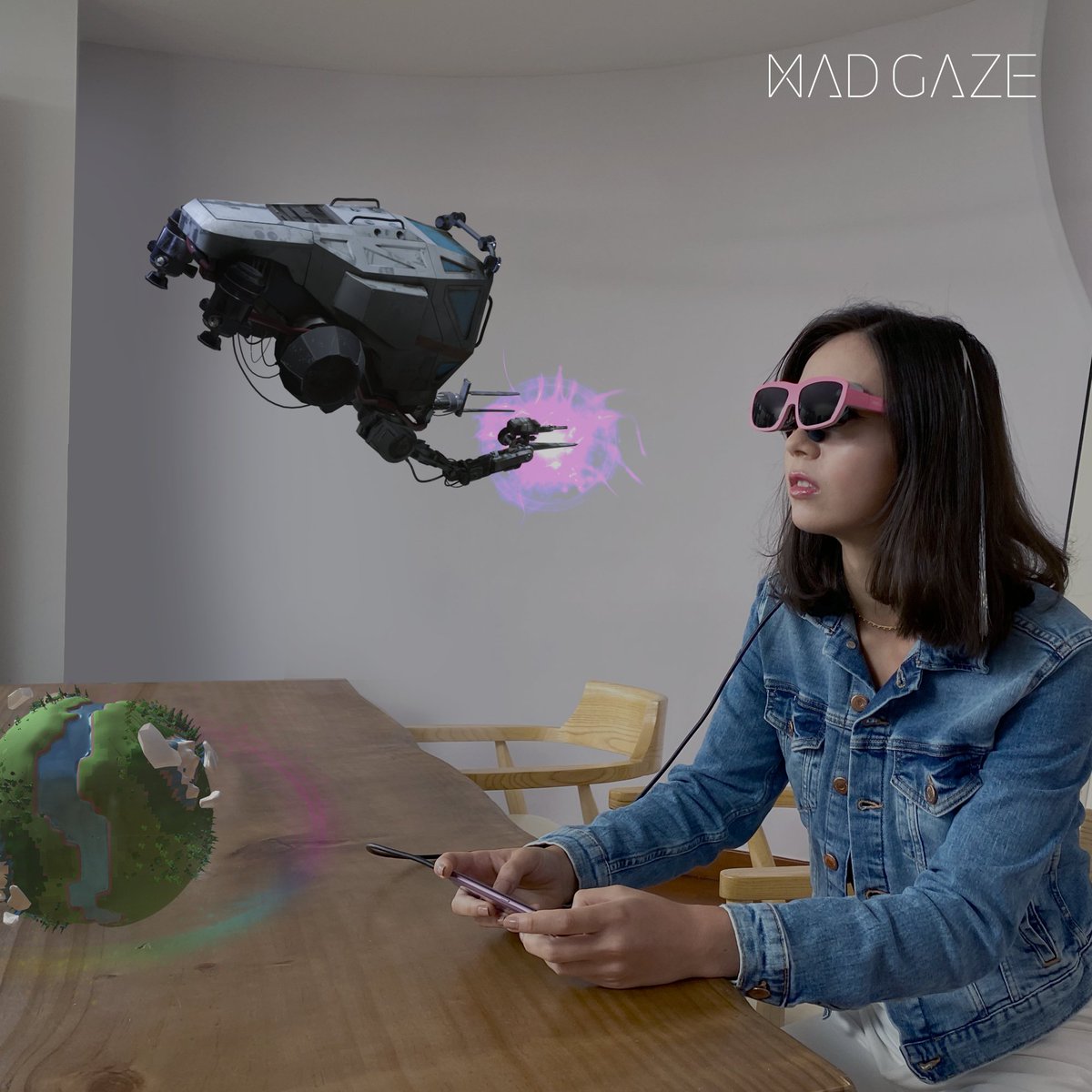 madgazeofficial's tweet photo. Why bow your head to look down your phone screen when you can actually enjoy the virtual in front of your vision?
Immerse yourself in the virtual, learn more on https://t.co/h7vMrqWNN4
#madgaze #GLOW #GLOWPlus #MR #AR #XR #augmentedreality #mixedreality #smartglasses #gadgets https://t.co/DYA3HGTPLY