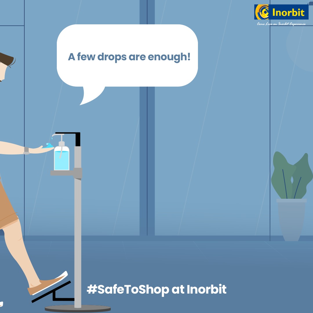 InorbitMall's tweet photo. At #InorbitMall, we have ensured the installation of #sanitizer booths at multiple points for your convenience. We care for your well-being and make it #SafeToShopππ·
#Shopping #ShoppingAtInorbit #InorbitMall #Safety #Precautions #Covid https://t.co/n8uomHcrpA