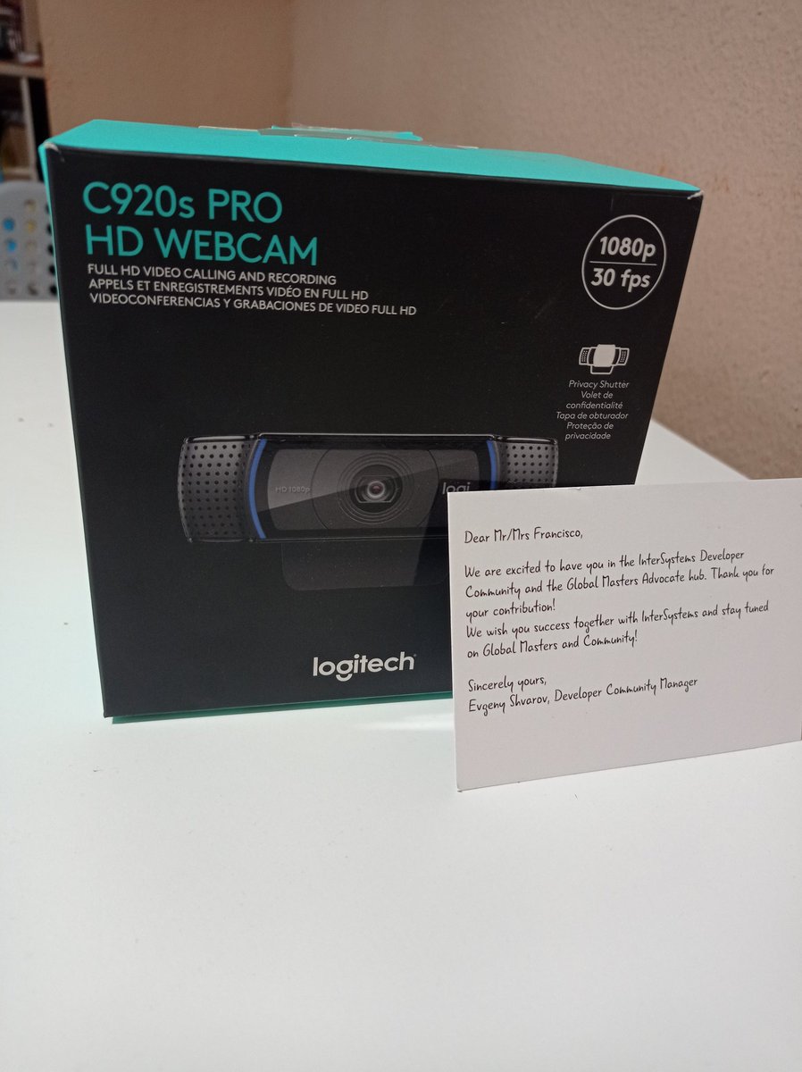 KurroLopez's tweet photo. What will be the first thing to use it? A video tutorial? a chat? Who knows..
Thanks @InterSystems @InterSystemsDev for this cam #GlobalMaster #DeveloperCommunity https://t.co/trahUciJFa