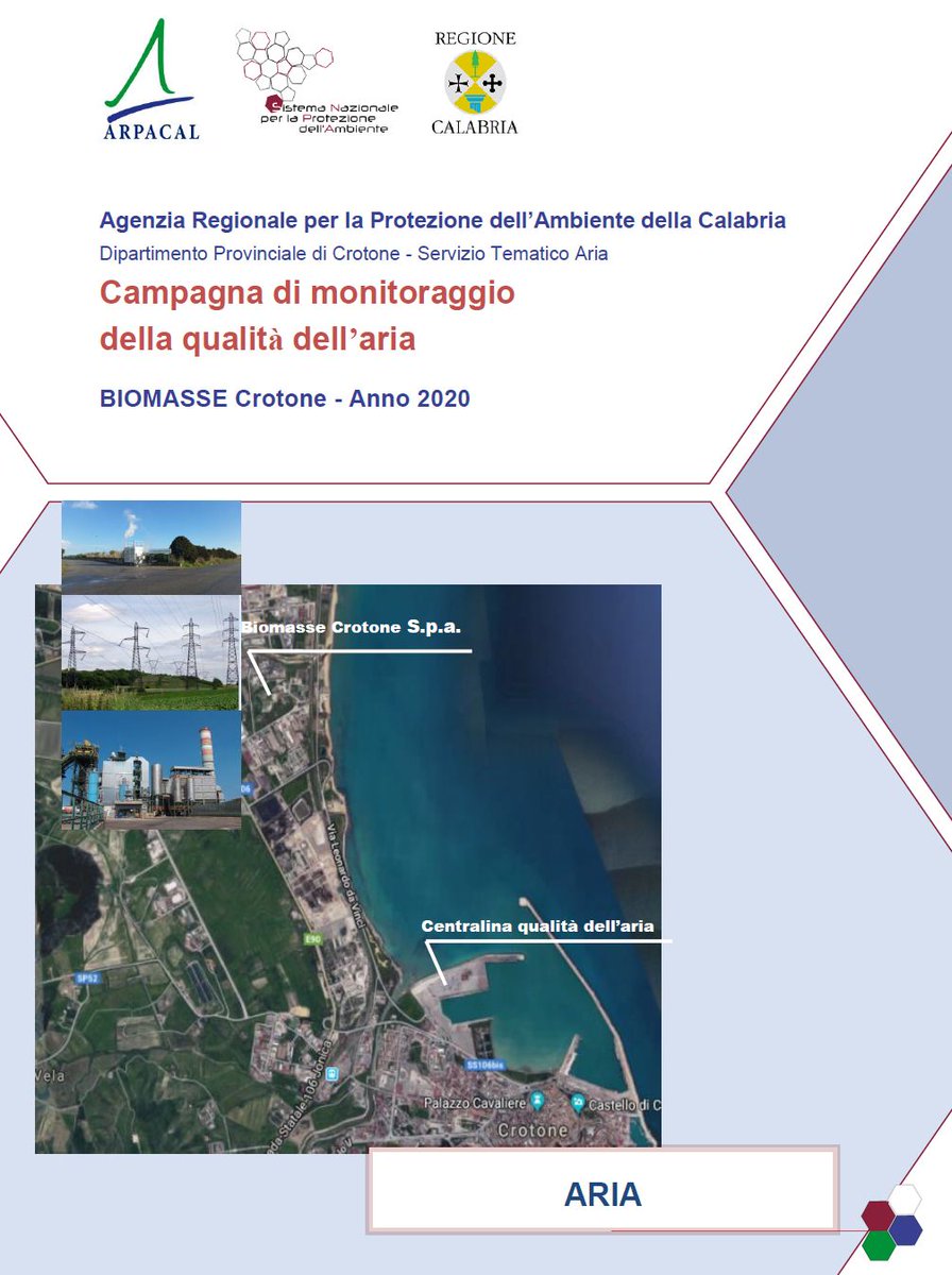 ArpaCalabria's tweet photo. Pubblicati i report 2020 sulla qualità dell'aria nei comprensori delle centrali a biomasse di Crotone e Strongoli. A cura del Dipartimento Arpacal di Crotone. https://t.co/fMo7eJUX8h https://t.co/NGJB5dpmIt