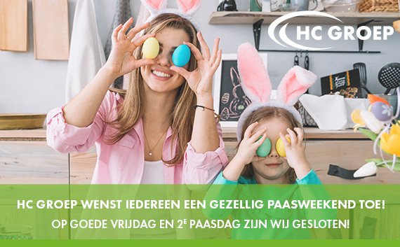 HC_Interland's tweet photo. Het kantoor van HC Groep in Waalwijk is rondom het Paasweekend gesloten van Goede Vrijdag tot en met 2e Paasdag. Directie en medewerkers van Interland Techniek wensen u gezellige dagen toe! https://t.co/fEsUXHol9K